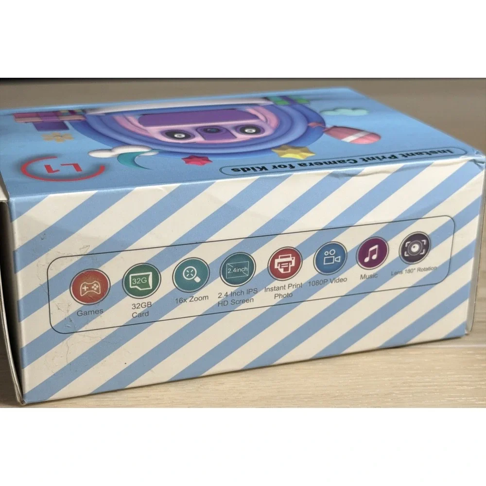 T24~ Kids Camera Instant Print,1080P Kids Instant Cameras That Print Photos Gift